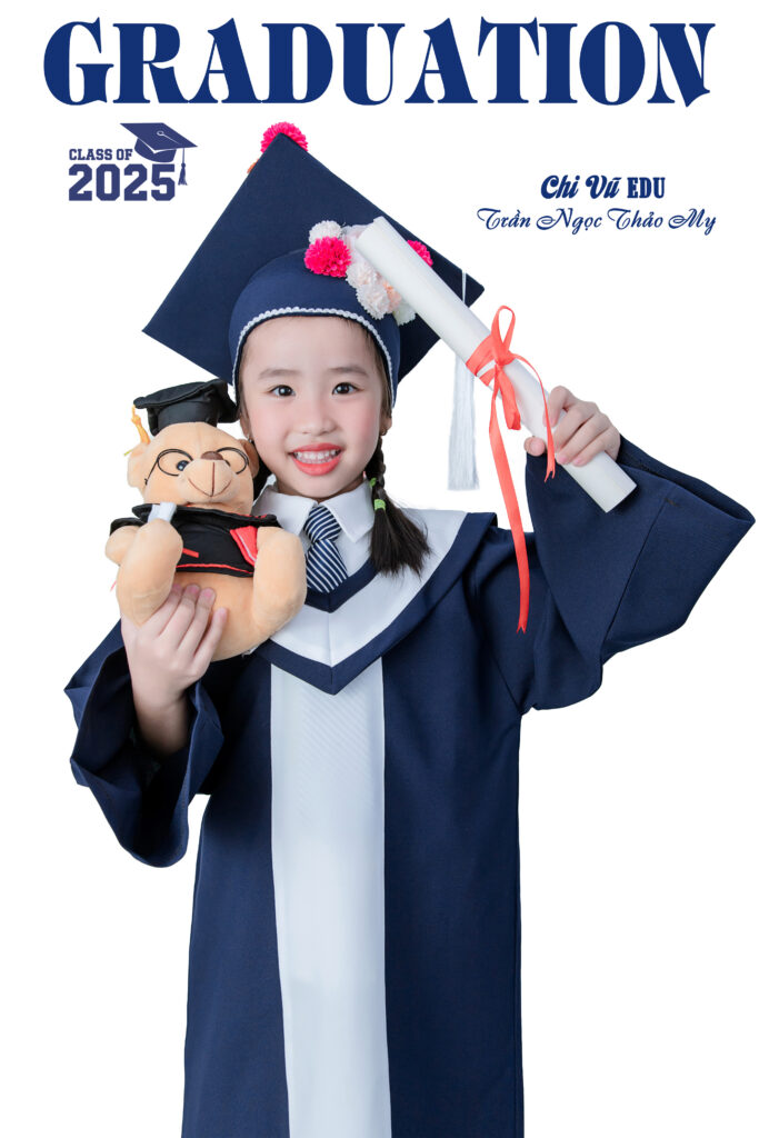 Concept: Graduation – Tạm biệt tuổi mầm, bé lớn khôn rồi